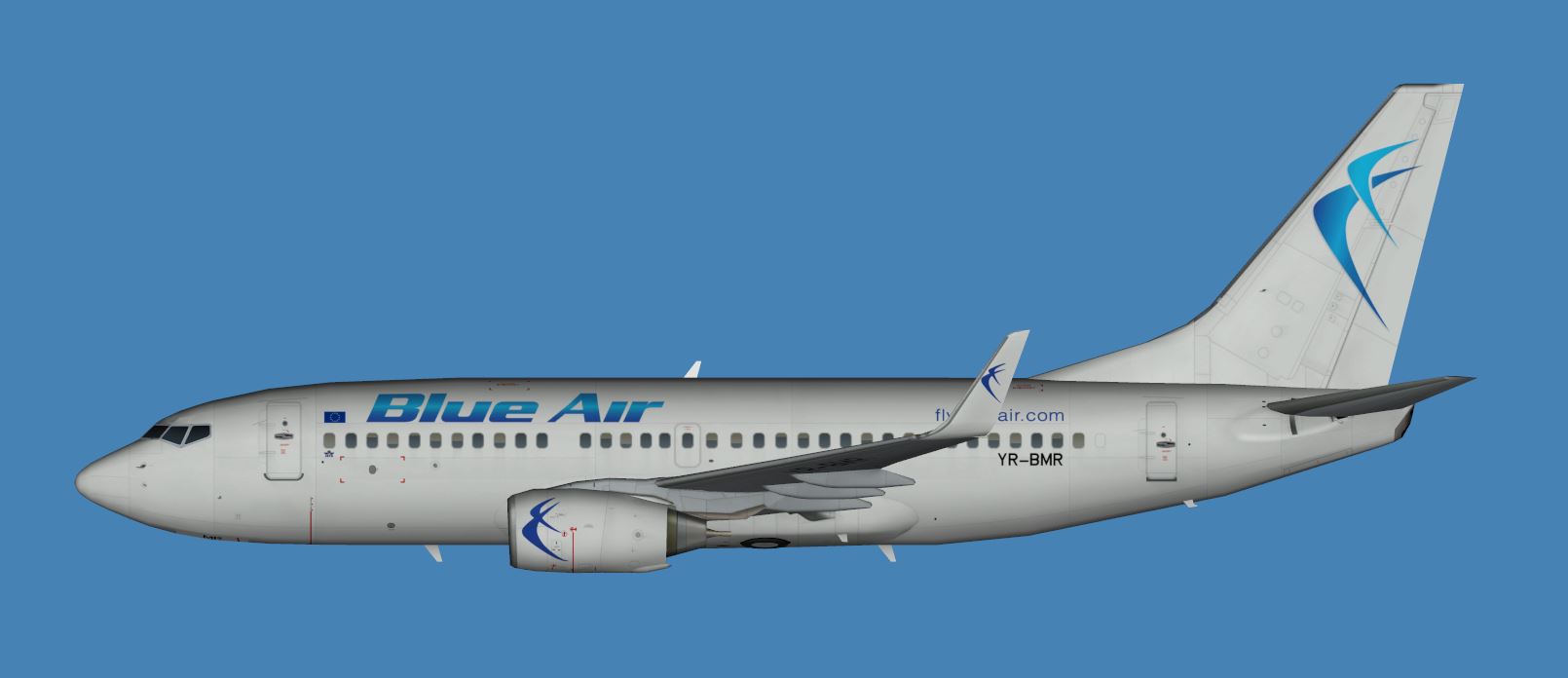 Blue Air Boeing 737-700 Winglets “white body” FSX