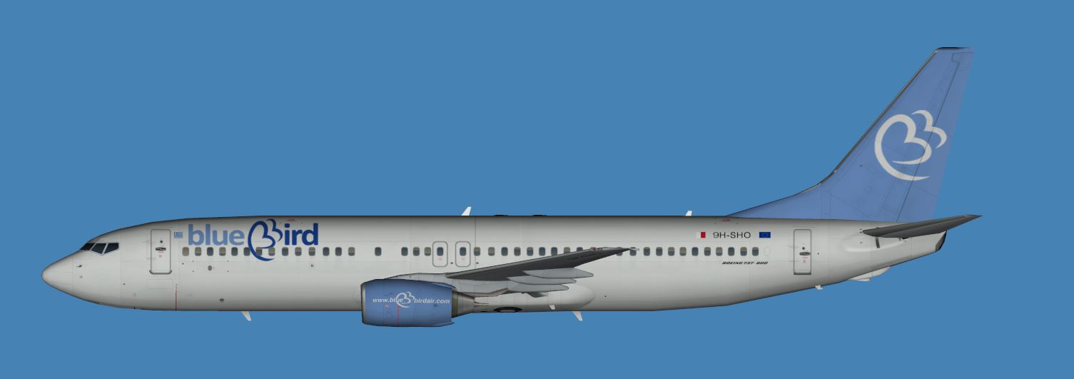 Bluebird Airways Boeing 737-800 and 737-800WL FSX