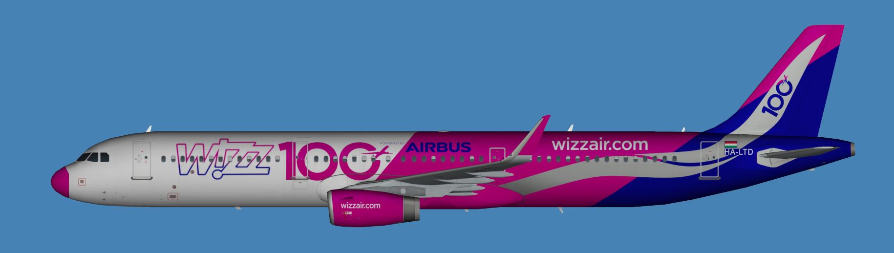 Wizzair Airbus A321-200 FSX “updated 2021”