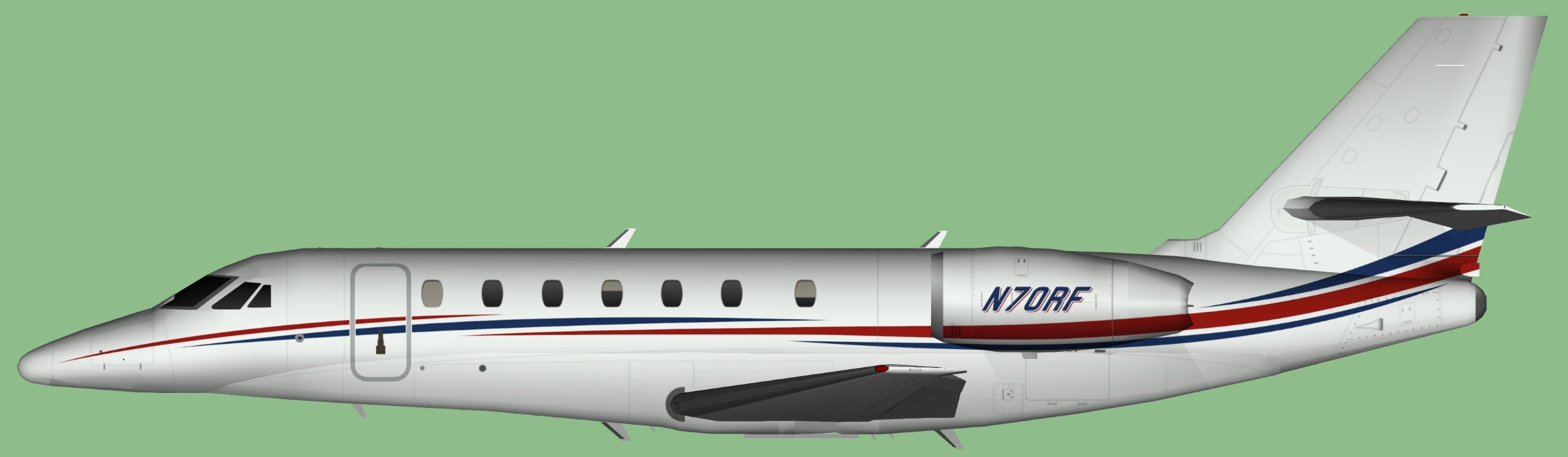 Cintas Cessna 680 Citation Sovereign N70RF