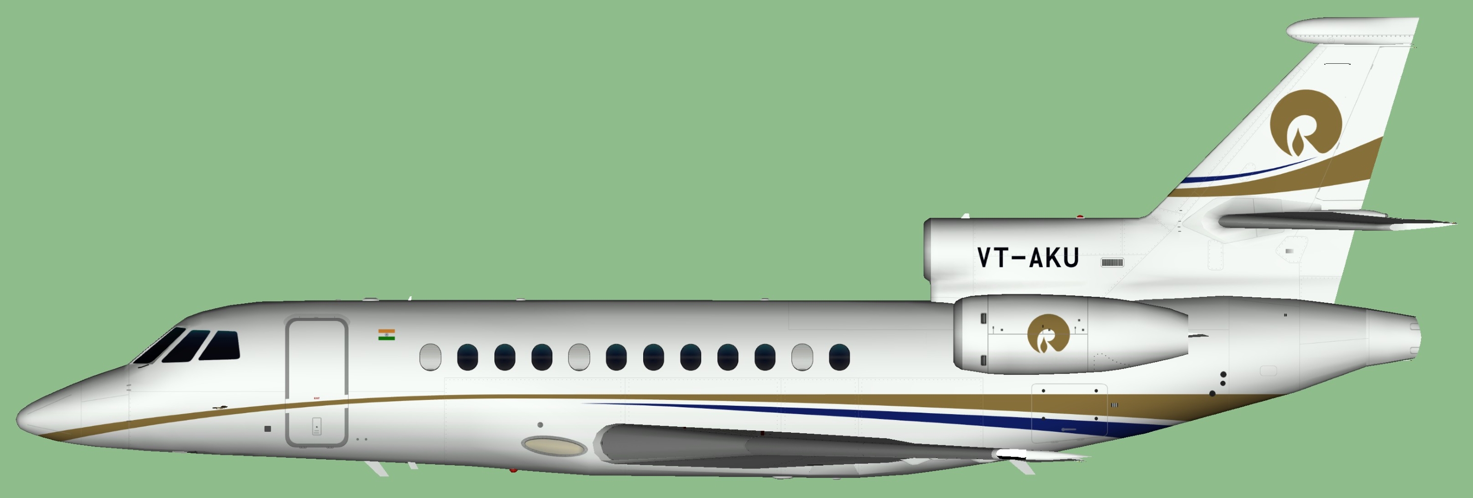 Reliance Industries Dassault Falcon 900EX EASy VT-AKU